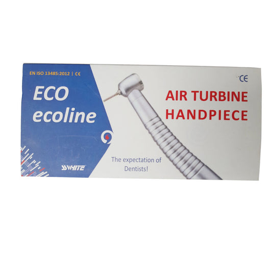 SS WHITE – Dental Air Turbine Handpiece Super Torque Key Type Ball Bearing, Airotor Handpiece Anti Retraction Hi Speed Ecoline