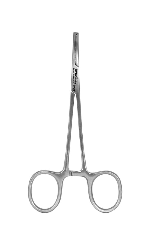 Halstead -Mosquito Forceps 1x2  13cm S19.013 ,Curved  Ecoline- SS WHITE
