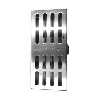 SS WHITE - Dental Sterilization Cassette, Autoclave Tray, Rack, Box, 5-Instruments Red or Blue   With Silicon Inserts