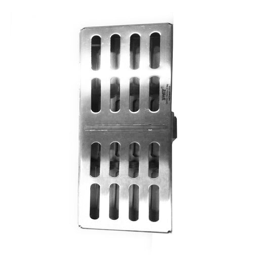 SS WHITE - Dental Sterilization Cassette, Autoclave Tray, Rack, Box, 5-Instruments Red or Blue   With Silicon Inserts