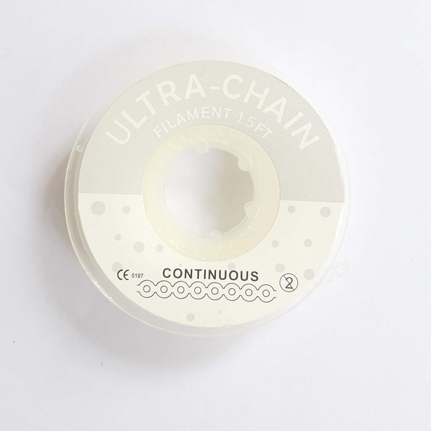 SS WHITE- Dental Clear Orthodontic Power chain -Continuos , Long , Short  (15ft)