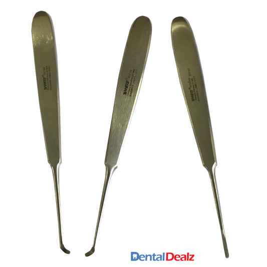 Dental Warwick James 3 Pcs set Elevators -SS WHITE